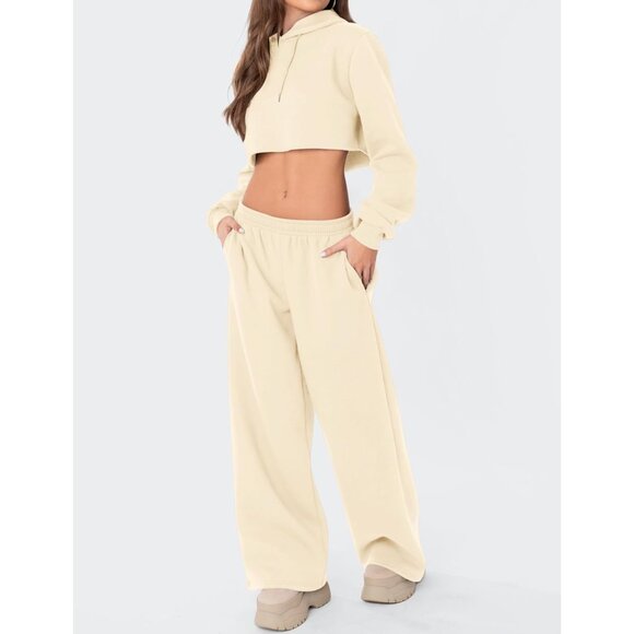 Wide Leg Sweatpants Women Fleece Sweat Pants Fall Spring Clothes 2026 Teen Girl - Picture 5 of 5